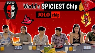 JOLO CHIP challenge  Worlds Spiciest Chip  Extreme Heat  Munna Shubham Thakur [upl. by Araccat]