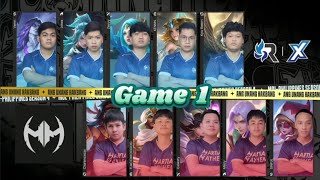 MDL PH SEASON 4  PLAYOFFS DAY 1  RSGX VS MM GAME 1 [upl. by Anirad]