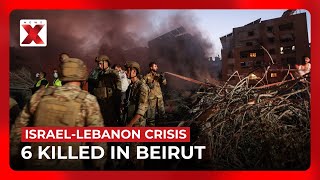 At Least Six Killed In Beirut As Israel Warns Air Strikes Will Continue  NewsX [upl. by Aicenra]