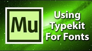 Adobe Muse Getting Started  Adding Fonts With Typekit [upl. by Alf525]