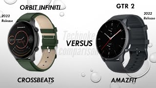 Crossbeats orbit INFINITI vs Amazfit GTR 2 new 😍 calling with music player storage techpoke [upl. by Esch]