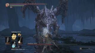 DARK SOULS III dark eater midir kill The way gwyn intended sl 120 faith build [upl. by Aidroc926]