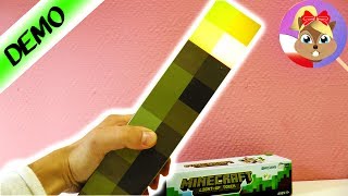 GDY NIE MAMY PRĄDU Minecraft LATARKA Light Up Torch Polski  dekoracja pokojowa [upl. by Naehs]