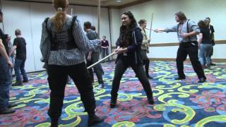 Space City Con Winter 2014  Game of Thrones Sword Class Exclusive Miltos Yerolemou Teaching [upl. by Matilda250]