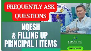 Frequently Asked Questions on NQESH and Principal I items [upl. by Groeg182]