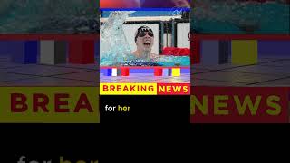 Katie Ledecky wins gold in 1500m freestyle with new Olympic record shorts katieledecky [upl. by Idou]