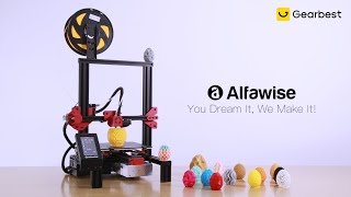 Alfawise U30 Pro 43 Inch Touch Screen High Precision DIY 3D Printer  Gearbestcom [upl. by Harty365]