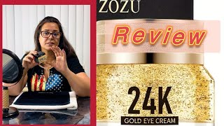 24k gold eye cream zozu skincare facial serum eye [upl. by Sylas595]