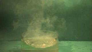 C01 Reaction of Caesium and Water [upl. by Llerrah]