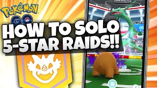 HOW TO SOLO LEGENDARY FIVESTAR RAIDS in Pokémon GO Easy Guide for Next Level Raiding [upl. by Rudelson]