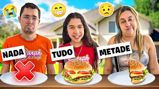 NADA vs METADE vs INTEIRO   Sarah de Araújo [upl. by Dicks]