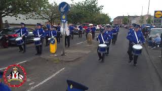 Pomeroy True Blues  Dunloy Accordion Band Parade 2024 [upl. by Sitruc]