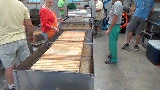 Processing over 3000 pounds of honey in just six hours [upl. by Earahc594]