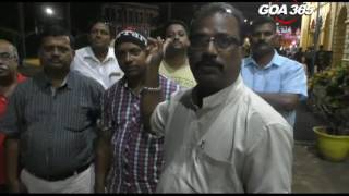 Margao residents protest against assault on scribe [upl. by Zehe112]