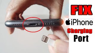 How to fix iPhone charger portloose connection not charging 6 7 8 XS XR 11 12 and  ipad [upl. by Etnor946]