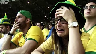 BBC FIFA World Cup 2014  Reaction to Brazils humiliating 71 loss to Germany [upl. by Gine]