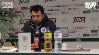 Pressekonferenz SC Preußen Münster 10 SF Lotte  31Spieltag 3Liga 20162017 [upl. by Hakeem855]