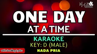 One Day at a Time  Male Karaoke  Christian karaoke songs with lyrics [upl. by Anaerda]