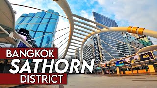 Bangkok Sathorn District  What its like Mahanakhon Thailand [upl. by Andel]