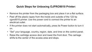 HP Officejet Pro 9010 First Time Installation  123hpcomojpro9010 [upl. by Spiegleman]