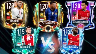 WHO IS THE BEST RB FIFA MOBILE 21 TRIPPIER VS HAKIM VS DUMFRIES VS TRENT VS AWB BEST RB FIFA MOBILE [upl. by Sharai806]