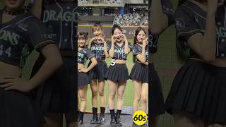 Top 5 most beautiful baseball cheerleaders in Korea shorts [upl. by Llebana]