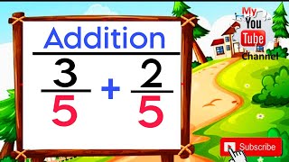 Addition of Fractions  भिन्न का जोड़  Addition of Fraction  Addin [upl. by Lamej340]