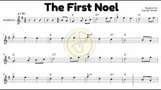 The First Noel  Easy TENOR Saxophone Sheet Music for Beginners [upl. by Teddi]