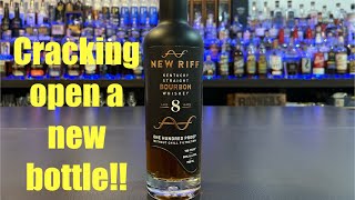 New Riff 8 Year Kentucky Straight Bourbon Whiskey Uncorking [upl. by Etnuhs]