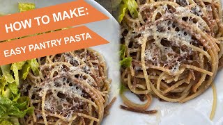 HOW TO MAKE Easy Pantry Pasta [upl. by Seravaj292]