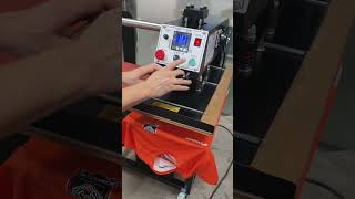 Air pressure duplex heat press duplex garment heat press digital printing machine [upl. by Htebaile771]