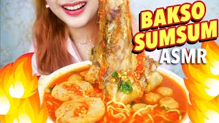 ASMR BAKSO PEDAS TULANG SUMSUM  ASMR Indonesia [upl. by Danica]