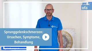 Sprunggelenkschmerzen  Ursachen Symptome Behandlung [upl. by Ididn]