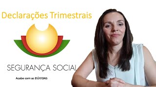 COMO PREENCHER A DECLARAÇÃO TRIMESTRAL DA SEGURANÇA SOCIAL [upl. by Froh]