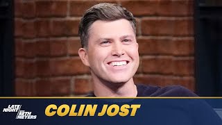 Colin Jost on George Santos and His Viral Red Carpet Moment with Scarlett Johansson [upl. by Flodur995]