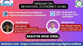 18Webinar Recording partial  Behavioral Economics in MEL  Digital MEL Hub [upl. by Eciryt]