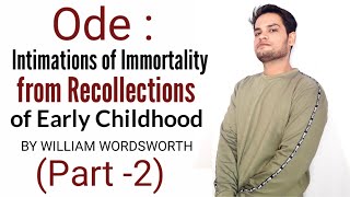 Ode Intimations of Immortality from Recollections of Early Childhood BY WILLIAM WORDSWORTH in Hindi [upl. by Uel628]