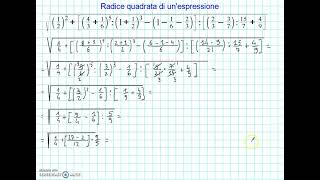 Radice quadrata di unespressione [upl. by Elletsirk]