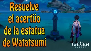 Resuelve el acertijo de la estatua de Watatsumi ｜ Isla Watatsumi ｜ INAZUMA Genshin Impact [upl. by Assila]