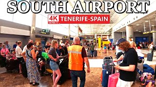 TENERIFE  SOUTH AIRPORT  How Busy it was Yesterday​ 🌡️ 4K Walk ● July 2024 [upl. by Ydnys]