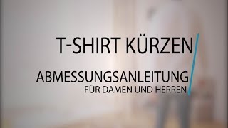 TShirt kürzen nähen  Anleitung [upl. by Ridglee]