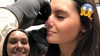 GETTING MY NOSE PIERCED PainExperience [upl. by Manton260]