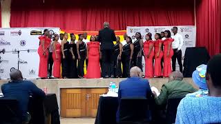 🎵ELANGENI TVET COLLEGE CHOIR🎼  ✨PEMBELANI✨  🎶COSACSA 2024🎶  CONDUCTED BY MR HS MBONAMBI👌 [upl. by Kowal]