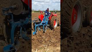 Massey Ferguson 135 Multi Power Tractor at Lutterworth Ploughing Practice Day 14th April 2024 [upl. by Yssirc]