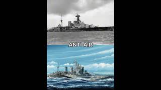 HMS HOOD VS HMS RENOWN battleship ww2 history military edit [upl. by Konopka]