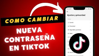 Como cambiar LA CONTRASEÑA en TIKTOK si la olvidaste 2024 ↗️✅ Fácil y rápido 💯✅ [upl. by Ayiak]