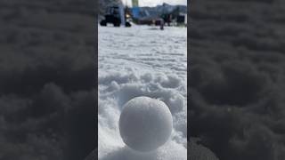 Snowballs on a sunny day snow snowball [upl. by Nart]