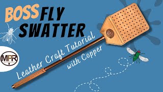 How to make a Leather Fly Swatter  MPR Leatherworks [upl. by Shermie]