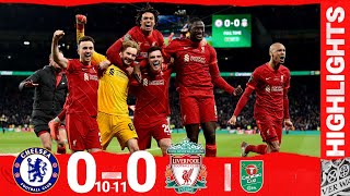 Highlights Chelsea 00 Liverpool  Kelleher the hero as Reds win the Carabao Cup on penalties [upl. by Draude789]