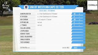 Milnerton CC T20 v Uni of Western Cape CC T20 [upl. by Ahsrop342]